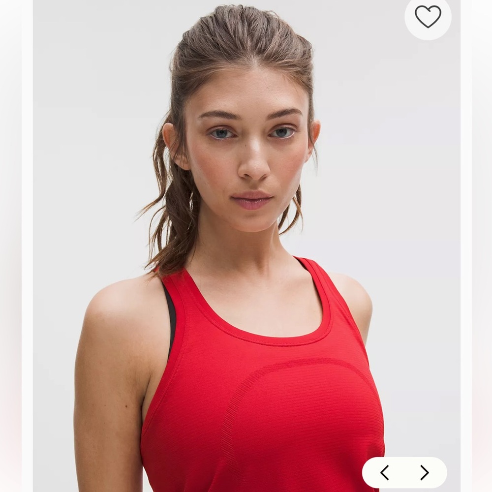 lululemon Swiftly Tech Scoopneck Red Tank 2.0 Waistlength
